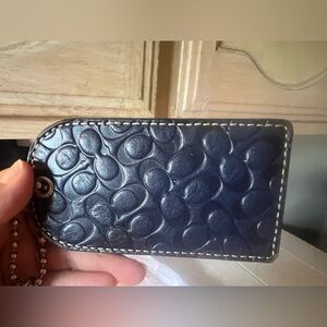 Coach luggage tag